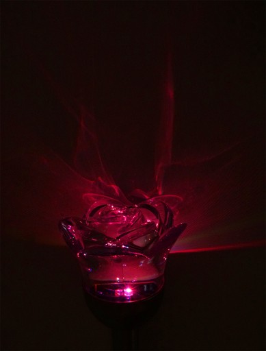 SOLÁRNA ZÁHRADNÁ LAMPA ROSE 2 LED RGB + biela