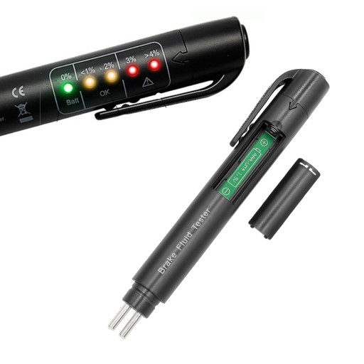 Tester BRZDOVEJ KVAPALINY LED Merač 5 úrovní BODKA 3 4 5 koľko VODY v KVAPALINE