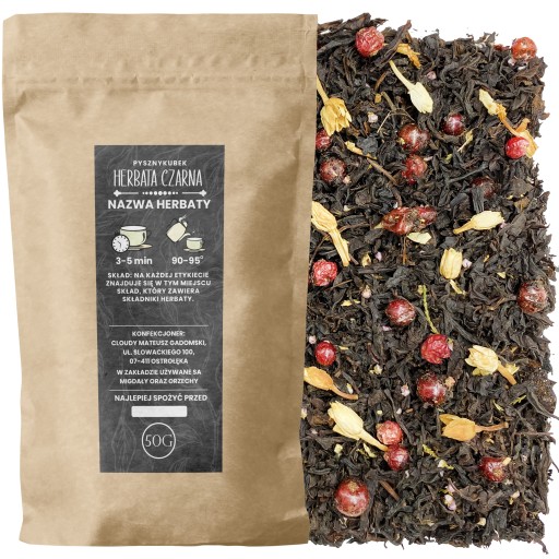 Čierny čaj ASSAM GUMMYBERRY JUICE 50G skvelý