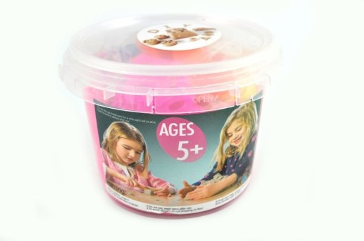 Kinetický piesok vo vedre 350g + 8 foriem