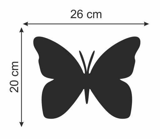 Akrylátové dekoračné ZRKADLO s plexi motýlikom 26x20
