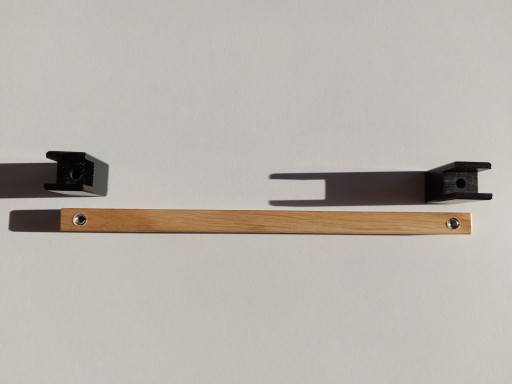 Drevená nábytková úchytka Zábradlie, dĺžka 212mm, šírka 192mm