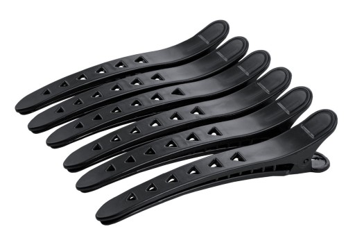 Kadernícke sponky Sponky do vlasov Čierne 6 kusov 12cm Poniky