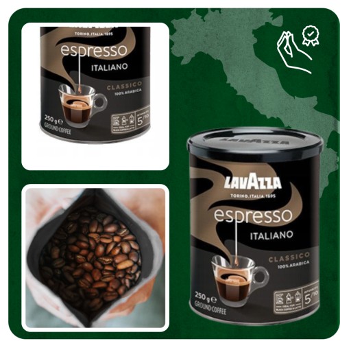 Lavazza Espresso mletá káva 250g v plechovke