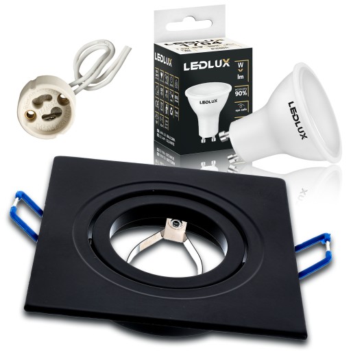 Pohyblivé halogénové svietidlo SPOT OCZKO + GU10 LED 5W SET