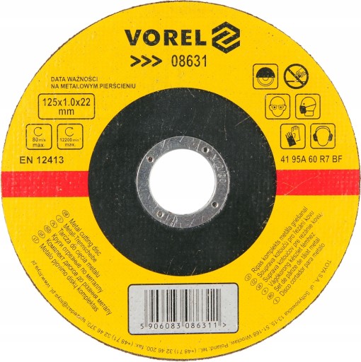 YATO VOREL - KOVOVÉ REZNÉ KOTOUČE - 125MM