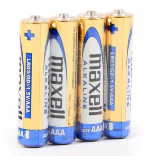 Maxell Alkaline LR03 AAA 1,5V Napájanie x 12 batérií