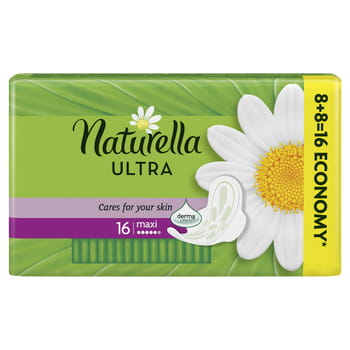 Naturella ultra maxi Camomile hygienické vložky 16 ks.