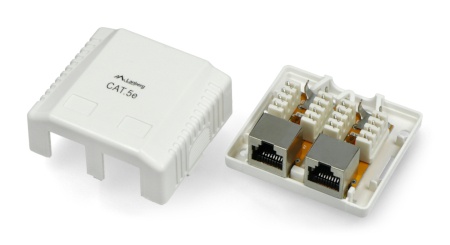 ICT zásuvka na povrch FTP 2xRJ45 kat