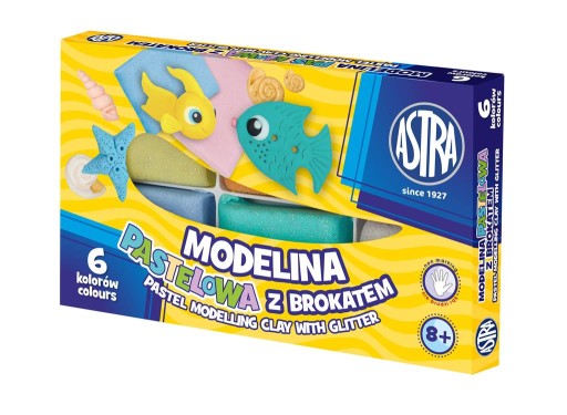PLASTOVÉ MODELOVANIE GLITRKY ASTRA 6col.