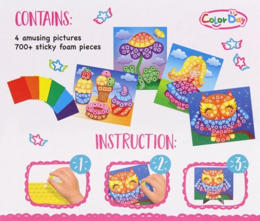 Creative Scrapbook Penová mozaika Brilantná detská sova kvetina