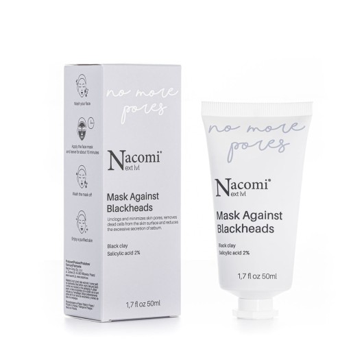 Nacomi Next Lvl maska proti čiernym bodkám s aktívnym uhlím 50 ml