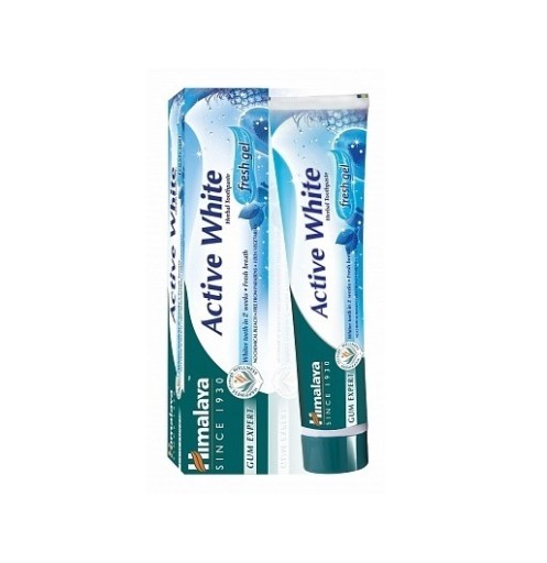HIMALAYA Active White Herbal Toothpaste svieži gél (75 ml