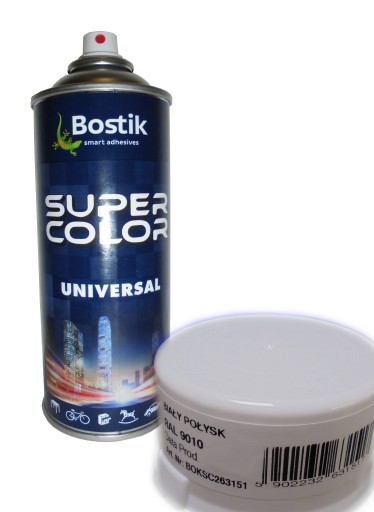 BOSTIK RAL 9010 LESK BIELA farba v spreji 400 ml