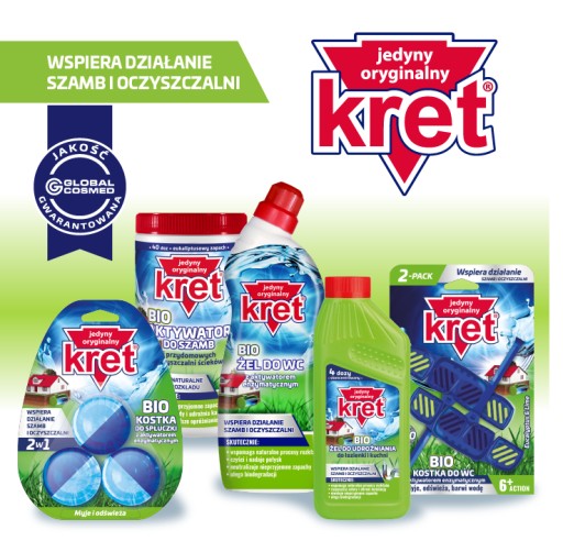 Kret BIO aktivátor baktérií pre septiky a čistiarne odpadových vôd 25g 100 miliárd baktérií