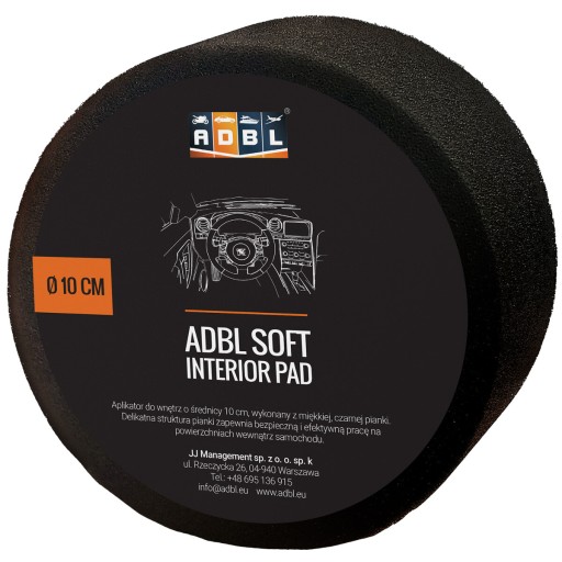 ADBL Soft Pad Applicator Okrúhla čierna pena