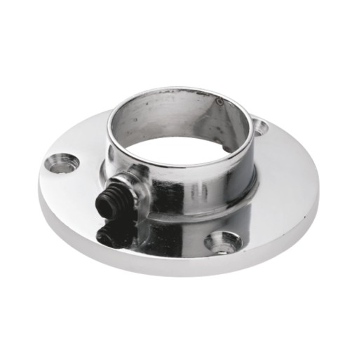 UPEVŇOVACIA TYČ RÚRKA RÚČKA KRUHÁ ROZETOVÁ PÁDKA 25MM CHROMO-METAL AMIX