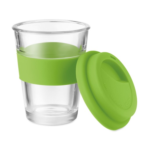 350 ml sklenený hrnček so silikónovým vrchnákom!!