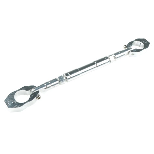 Hliníková strieborná vzpera riadidiel pre 22mm riadidlá Racing Force