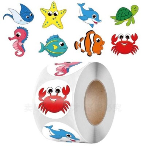 Motivačné nálepky pre deti, 100 kusov, 2,5 cm