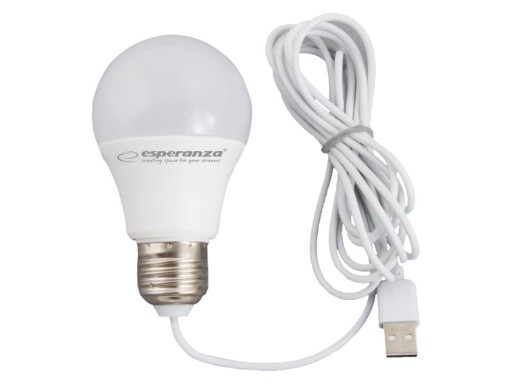 ELL170 LED žiarovka 5W 3000K napájaná z USB portu