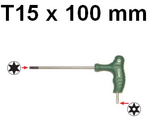 Kľúč TORX T15, TX15 s rukoväťou Jonnesway H10MT15100