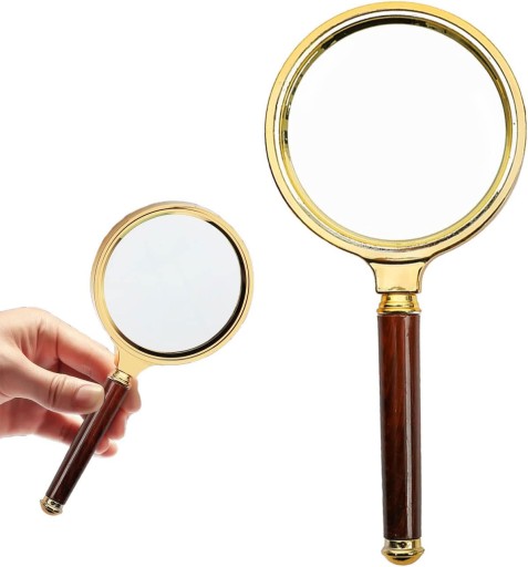 PROFESIONÁLNE ČÍTANIE Zväčšovacie sklo Zväčšovacie sklo VEĽKÉ 80 mm KLASICKÉ