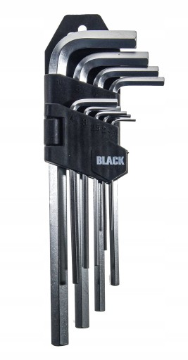 SADA 9 ks PC BLACK CRV imbusových kľúčov