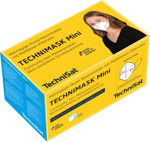 TECHNIMASK Mini, Biela 5 ks.