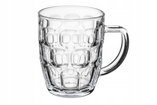 Sklenený hrnček na pivo Nixon 540 ml s hrubým skleneným uškom