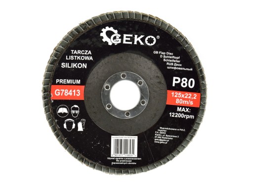 Kotúč klapkový 125mm P80 SILIKON PREMIUM G78413