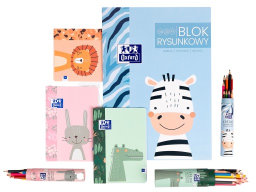 DETSKÝ BLOK 20 listov OXFORD KIDS A4 120g biely HRUBÝ PAPIER