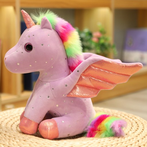 Roztomilý jednorožec plyšový maskot 14 CM kľúčenka