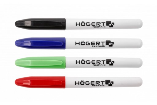 Permanentné popisovače, 4 ks mix farieb Hogert HT3B781