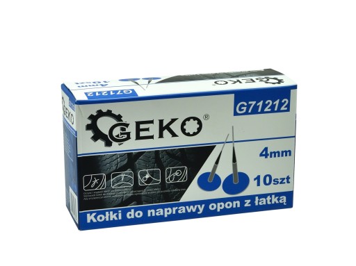 Čapy na opravu pneumatík so 4 mm záplatou, 10 ks. G71212G