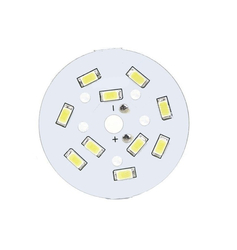 LED modul 5630 10 diód 5W 15-17V, studená biela