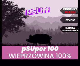 psUff pSUper100 Bravčové mäso 100% 410g Monoproteín