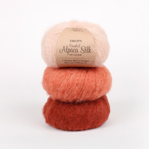 Priadza Drops Brushed Alpaca Silk 20, pieskovo ružová