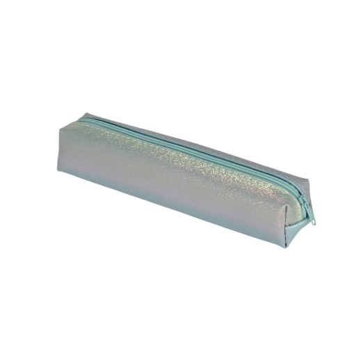 Taštička na peračník s 1 zipsom metalická mint STARPAK