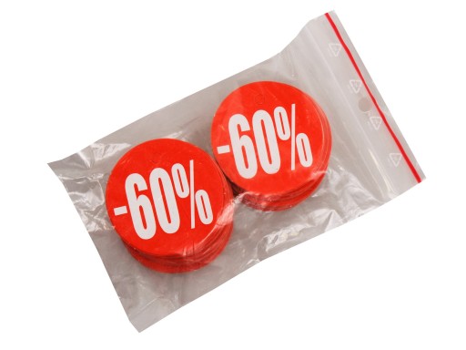 okrúhly štítok CIRCLE FI 9CM - 60% DOSKA R