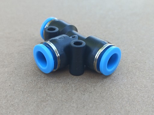 Konektor T-T Pneumatický Zásuvný rozbočovač fi 6mm PE 6