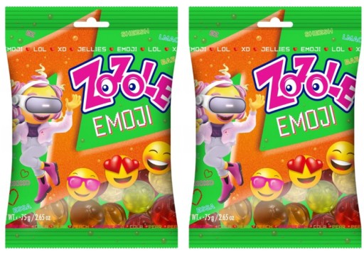2 X 75G ZOZOLE EMOJI JELLIES s príchuťou ovocia a koly