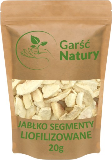 SEGMENTY JABLKA SUŠENÉ MRAZOM 20 g Sušené jablká BEZ CUKRU Leštidlo 0,02 kg