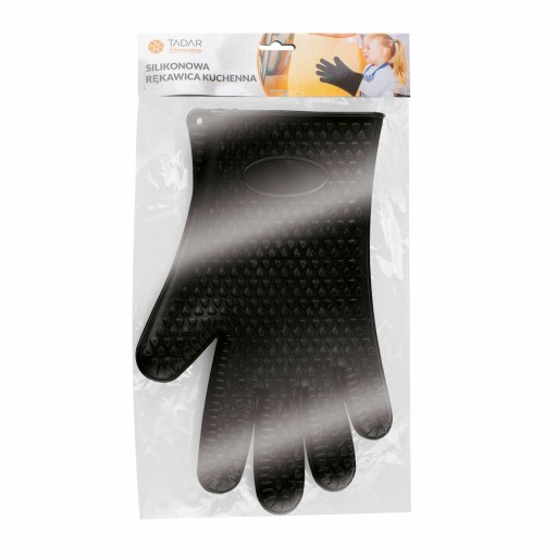 Čierna silikónová OVEN GLOVE Tadar