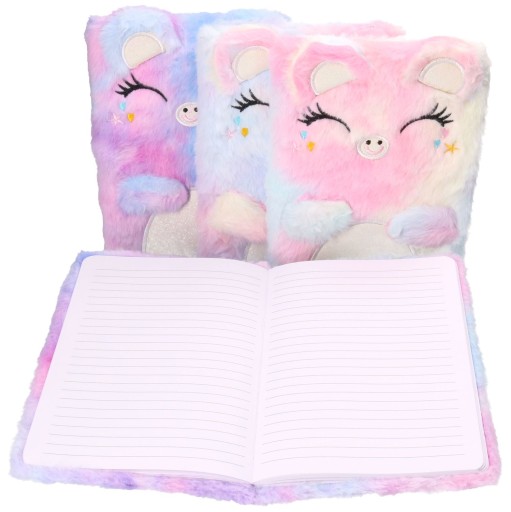 PIGGY zápisník, plyšový obal, diár 5525