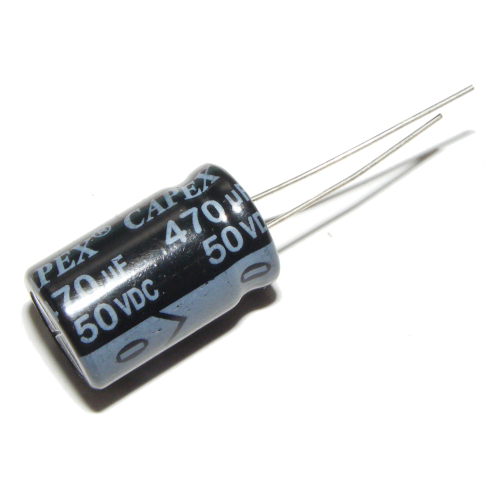 Elektrolytový kondenzátor 470uF 50V 13,5x20 x10