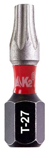 Nárazová špička bitov pre K2 Impact TX27 TORX T-27 S2 skrutkovač T-27 S2 25mm