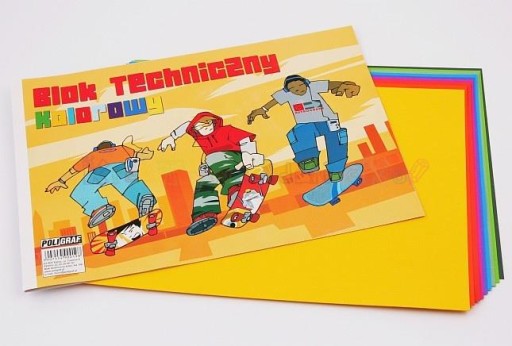 Farebný technický blok A4