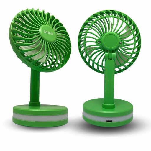 VÝKONNÝ VENTILÁTOR STOLOVÝ VENTILÁTOR STOJACÍ USB MINI ZELENÝ ZELENÝ