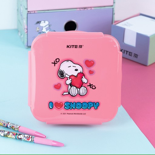 OBEDOVÝ BOX DO DETSKEJ ŠKOLY OBEDOVÝ BOX 860ml SNOOPY PINK KITE